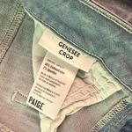 Paige  Genesee Crop Wide Leg Light Blue Jeans, Sz 28 Photo 2