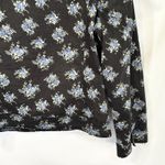 DG2 Diane Gilman Large Denim Jacket Ditsy Floral Jean Jacket Blue Black 1279 Photo 7