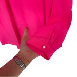 Amanda Uprichard Large Silk Jeweled Collar Blouse Pink Pearl Rhinestone Holiday Photo 5