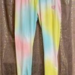Hurley  girls XL pastel pink blue yellow soft leggings, NWT Photo 0