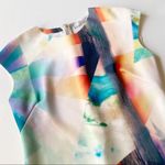 ZARA  Watercolor Bodycon Scuba Dress Photo 7