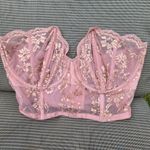 Victoria's Secret  Fashion Show Dream Angels Metallic Lace mesh bra Corset 36D Photo 4