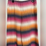 Trina Turk Kern Serape Striped Wide Leg Cotton Pants Women’s Size 4 Photo 1