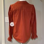 Lost + Wander  canyon clay top in terra cotta. Relaxed fit, low cut collar medium Photo 6