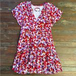 Anthropologie Robin Tiered Mini V-Neck Ruffle Dress ~ Size Medium 💚🍄 Photo 4