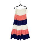 Hutch Anthropologie  Color Block Eyelet Maxi Skirt Women's Skirt Medium Photo 1