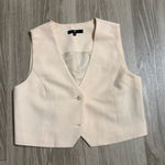 7 For All Mankind  Tan/beige Cropped Vest Medium Photo 0