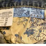 GOLD SIGN 'Adore' Denim Long Walking Shorts Frayed Hem Size 29 Photo 5