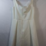 Black Halo  White Sierra Dress Mini Pleated Bridal Size 12 Photo 5