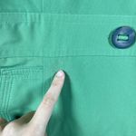 Esprit Womens Raincoat Jacket Size XL Brat Green Double Breasted Travel Photo 3