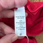 ANDIE  Malibu One‎ Piece Swimsuit Ribbed Fabric Cherry Red size M NWT Photo 4