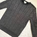 Metallic long sleeve pullover sweatshirt Gray Size M Photo 6