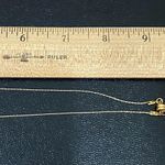 Amethyst Natural Raw Pendant Magnetic Clasp Gold-tone Skinny Chain Necklace Photo 10