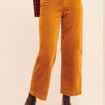 Paige | Nellie Wide Leg Corduroy Culotte in Marigold | 26 Photo 5