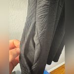 Free People  Violet Mini Dress Textured Puff Sleeve Black size Small Photo 4