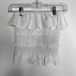 Reformation Millet Tube Top White Womens Small Linen Photo 1