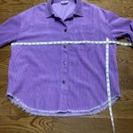 GeeGee  lavender corduroy shacket. Size Large Photo 5