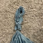 Madewell denim ruffle strap cami top Sz 14P Photo 3