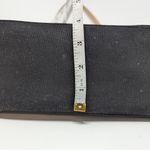 Kate Spade Linen Canvas Tote Bag with Monogram Black and Tan Photo 5