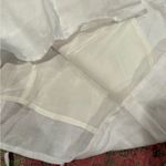 Olivaceous  Linen blend Button Down Tie Back
Mini Dress White Photo 6