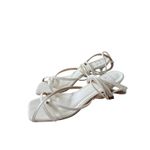 Chase and Chloe  Wraparound Sandals Size  8 OffWhite Square Open Toe Photo 2