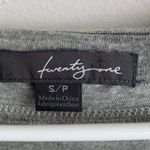 Forever 21 Gray & Black Beaded Short Sleeve Babydoll Blouse Photo 2