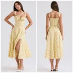 House Of CB  'Carmen' Vintage Floral Buttercup Cotton Bustier Sundress XS  A-C Photo 1