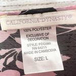 Vintage California Dynasty Sheer Black & Pink Floral Chemise Lingerie Size Large Photo 11