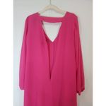 I.N.C International Pink Women XS V Neck Mini Long Sleeve Barbie Shift Dress Photo 3