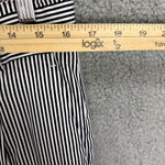 Banana Republic Wide Leg Cropped Pants Womens 10 Blue Striped Preppy Nautical Photo 3