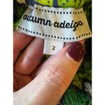 Autumn Adeigbo Shorts Women 2 Green Scalloped Fan Print High Waist Debbie Shorts Photo 7