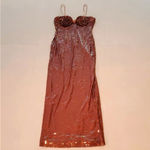 Voge Boutique New Gorgeous Vouge Brown Sequin Maxi Dress  Photo 5