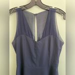 Tobi  Womens Navy V Neck Sheer Top Fit and Flare Mini Dress size S Photo 2