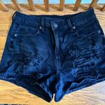 American Eagle  Outfitters Black Distressed Mom Short Photo 0