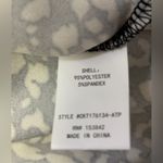 MELLODAY  BLACK & WHITE ANIMAL PRIT DOLMAN SHORT ROLLED SLEEVE SCOOP NECK BLOUSE Photo 7