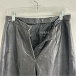 Siena Studio Black 100% Leather Straight Pants Size: 8 Photo 2