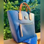Dooney & Bourke  Darla Shopping Bag – Marina Blue Leather Tote NWT​ Photo 2