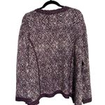 Chico's Travelers NWT Tweed Texture Jacket Open Front Cardigan Plum Multi Size 3 Photo 1