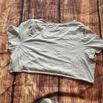 Aerie Women’s  Cropped V-Neck Grey Shirt Size XXL Photo 5