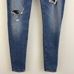 AGOLDE Mid Wash Faded Denim Distressed Ripped Sophie High Waisted Skinny Jeans Photo 4