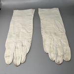Vintage Opera Gloves Womens Medium Formal Evening 1950s White Photo 0