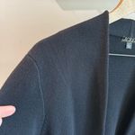 J.Crew Collarless Cropped Sweater Blazer in Black Size Medium Photo 2