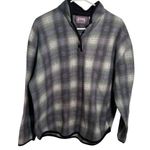 Vintage Premier International for Ladies Fleece Sweatshirt Plaid L Green Size L Photo 0
