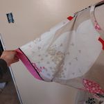 New York and Company Stretch Size Medium Pink Kimono Style Dress Pink Tan Red Photo 7