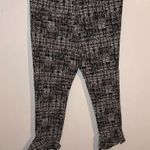 Hot Kiss  women’s black/white Capri bell bottom stretchy pants Large Photo 1