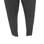 Kyodon Women's Size Small Striped Black Grey Thermal Leggings Photo 4