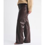 Abercrombie & Fitch The ‘90s Straight Ultra High Rise Vegan Leather Pants size 4 Photo 2