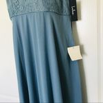 Lulus NWT Lulu’s blue sleeveless maxi gown dress size XL Photo 7