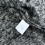 Ming Wang  Black Jacquard Knit Fur Collar Velvet Trim Cardigan Jacket Size Large Photo 6