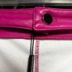 Pretty Little Thing Shape Hot Pink PU Cut Out Tie Detail Straight Leg Pants Retails 54$ Photo 2